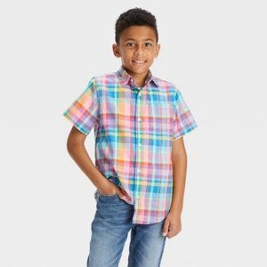 Cat & Jack Short Sleeve Button Down Shirt - NWT - XL (14)
